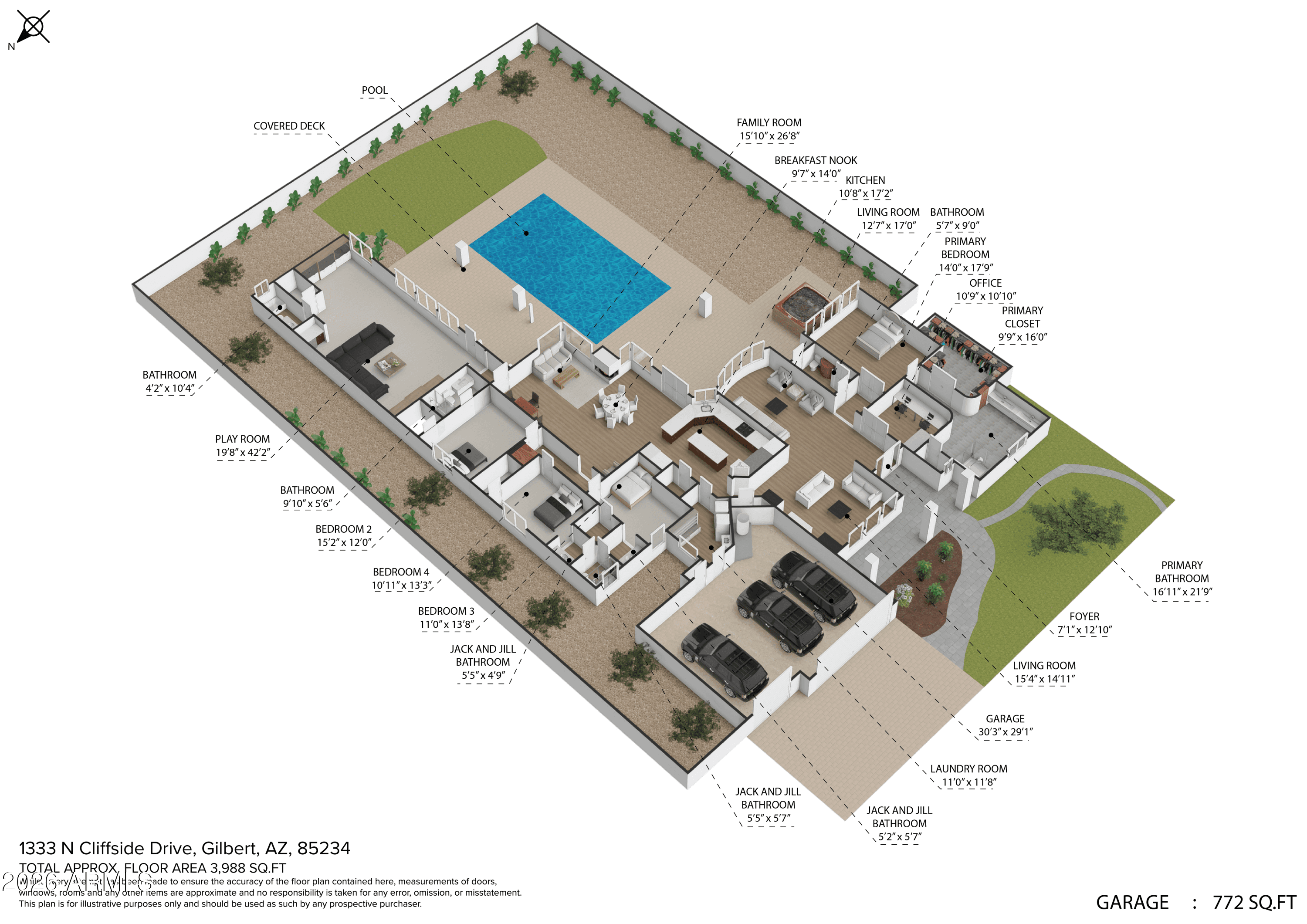 1333 N Cliffside Dr — photo 100